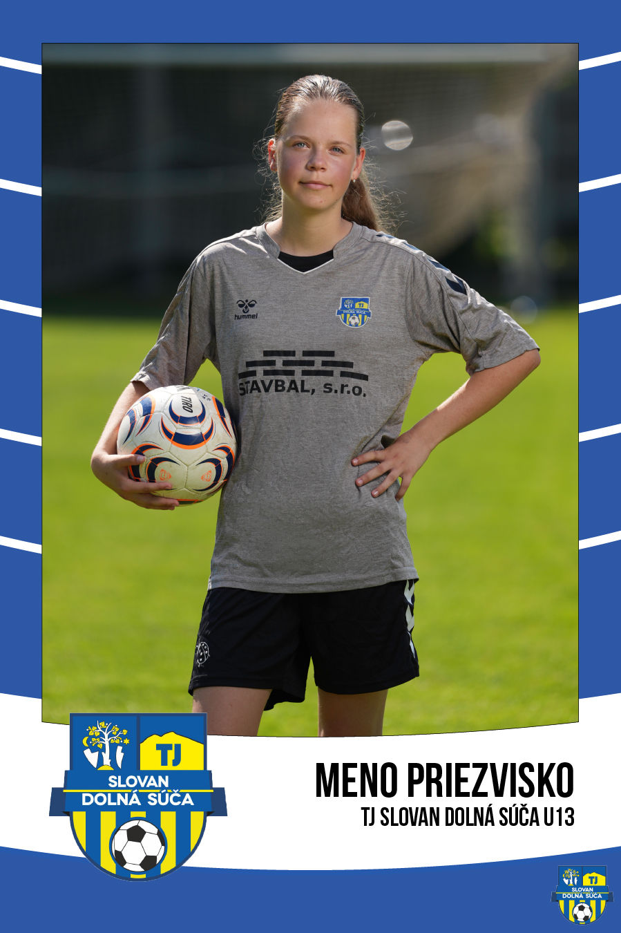 Vzorový futbalový portrét