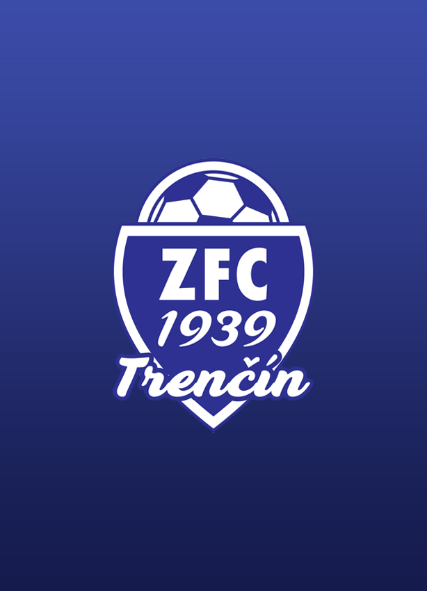 Zadná strana kartičky — logo klubu na gradiente